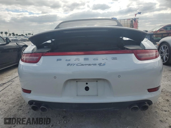 2015 Porsche 911 Carrera S with VIN WP0CB2A96FS155293, listed as a Copart auction lot 74564394 with 43,471 mi miles and Non Repairable. Bid and sale history available at carsss.com. Image 6.