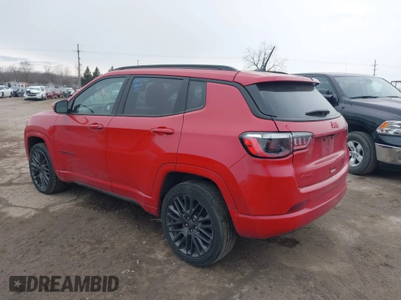 2023 Jeep Compass Limited with VIN 3C4NJDCN3PT543972, listed as a IAAI auction lot 41512777 with 45,464 mi miles and . Bid and sale history available at carsss.com. Image 3.