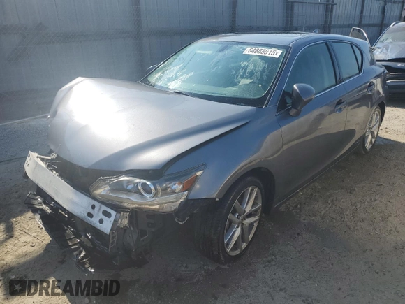 2017 Lexus CT 200h with VIN JTHKD5BH5H2289985, listed as a Copart auction lot 64888015 with 91,247 mi miles and Salvage title. Bid and sale history available at DreamBid. Image 1.