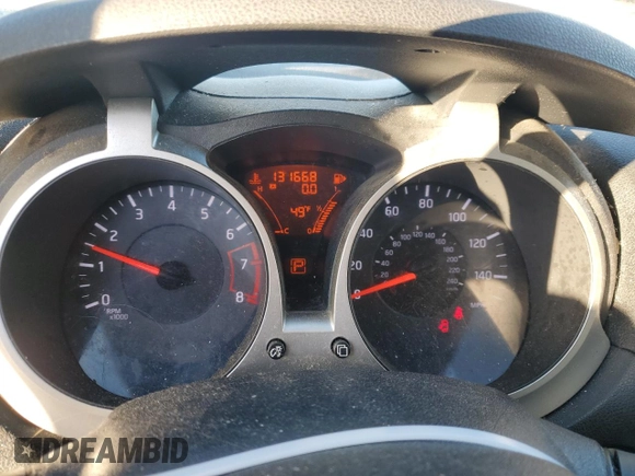 2013 Nissan Juke SV with VIN JN8AF5MR9DT209495, listed as a Copart auction lot 49283415 with 131,668 mi miles and Salvage Title. Bid and sale history available at carsss.com. Image 9.
