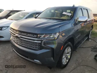 2021 Chevrolet Suburban Premier с VIN 1GNSCFKD2MR186328, выставлен на аукционе Copart как лот 77130444 с пробегом 94 189 миль миль и На запчасти • Non repairable. История ставок и продаж доступна на DreamBid. Изображение 1.