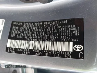 2024 Toyota Corolla LE with VIN 5YFB4MDE6RP179593, listed as a IAAI auction lot 42125565 with 25,856 mi miles. Bid and sale history available at carsss.com. Image 9.