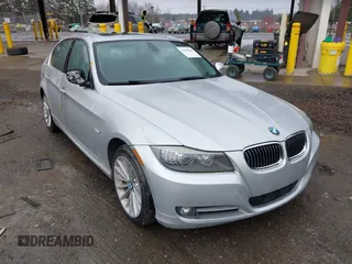 2011 BMW 3 Series 335i with VIN WBAPM5C58BE576736, listed as a IAAI auction lot 41859606 with 120,884 mi miles. Bid and sale history available at carsss.com. Image 1.