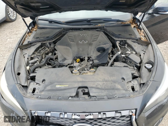2020 Infiniti Q50 Luxe with VIN JN1EV7AP5LM200335, listed as a Copart auction lot 53086135 with 105,328 mi miles and Clean Title. Bid and sale history available at DreamBid. Image 11.