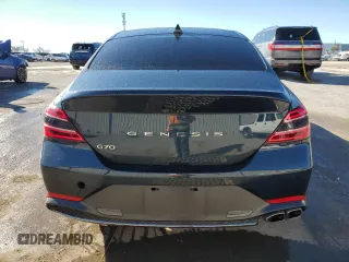 2023 Genesis G70 2.0T with VIN KMTG34TA5PU129955, listed as a Copart auction lot 82980774 with 12,625 mi miles and Salvage Title. Bid and sale history available at DreamBid. Image 6.