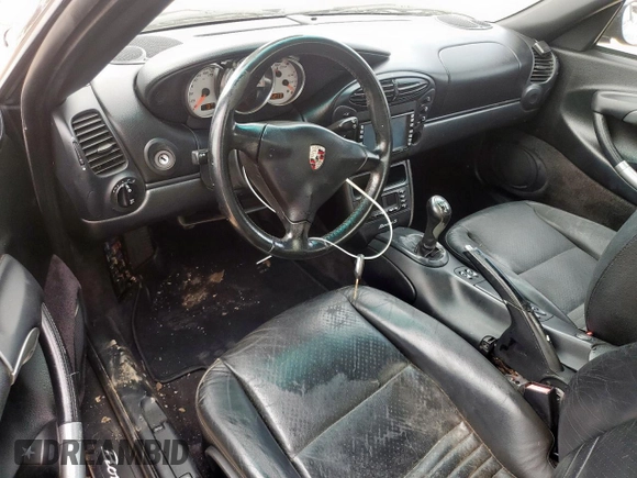 2002 Porsche Boxster S with VIN WP0CB29862U662253, listed as a Copart auction lot 63684845 with 115,500 mi miles and Salvage title. Bid and sale history available at DreamBid. Image 8.
