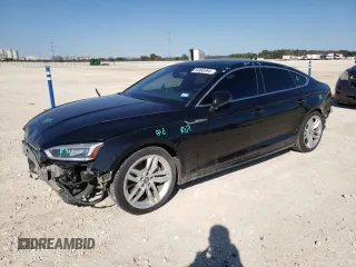 2019 Audi A5 Sportback Premium with VIN WAUANCF55KA058495, listed as a Copart auction lot 84993264 with 78,025 mi miles and Salvage Title. Bid and sale history available at carsss.com. Image 1.