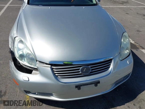 2002 Lexus SC 430 с VIN JTHFN48Y820024027, выставлен на аукционе IAAI как лот 42289137 с пробегом 146 635 миль миль и . История ставок и продаж доступна на DreamBid. Изображение 6.