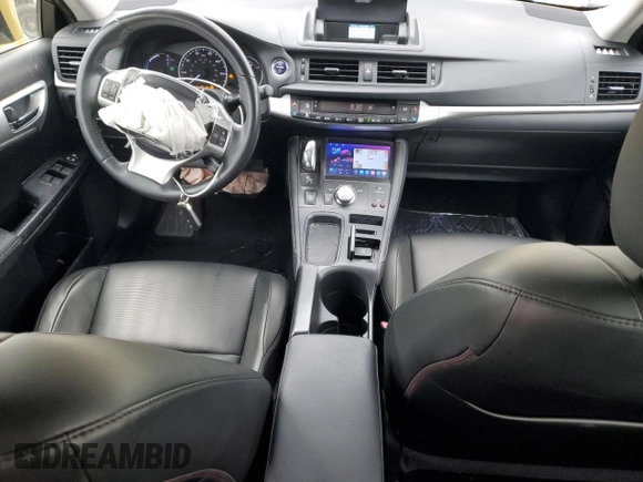 2012 Lexus CT 200h with VIN JTHKD5BH3C2054672, listed as a Copart auction lot 62001325 with 101,939 mi miles and Salvage title. Bid and sale history available at DreamBid. Image 8.
