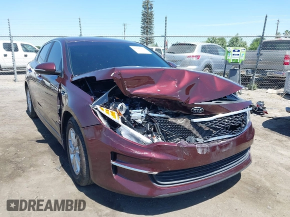 2018 Kia Optima LX with VIN 5XXGT4L3XJG248906, listed as a IAAI auction lot 42247354 with 112,905 mi miles and . Bid and sale history available at DreamBid. Image 1.