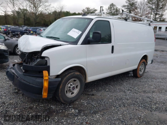 2018 GMC Savana Cargo with VIN 1GTW7AFP0J1313397, listed as a IAAI auction lot 41057578 with 147,304 mi miles and . Bid and sale history available at DreamBid. Image 2.