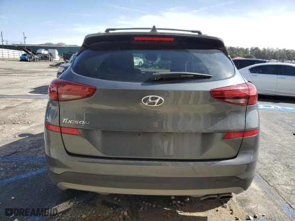 2021 Hyundai Tucson Limited with VIN KM8J33AL7MU407944, listed as a Copart auction lot 44103475 with 36,727 mi miles and Salvage Title. Bid and sale history available at carsss.com. Image 6.