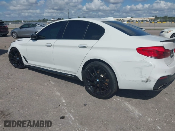 2018 BMW 5 Series 540i with VIN WBAJE5C50JWA95412, listed as a IAAI auction lot 41502258 with 74,150 mi miles and . Bid and sale history available at carsss.com. Image 3.