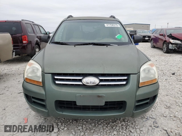 2005 Kia Sportage LX with VIN KNDJE723557062868, listed as a Copart auction lot 41758315 with 184,368 mi miles and Clean Title. Bid and sale history available at carsss.com. Image 5.