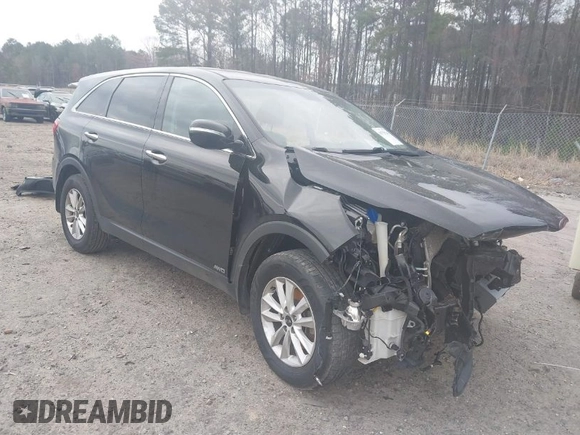 2019 Kia Sorento LX with VIN 5XYPGDA32KG501382, listed as a IAAI auction lot 41755264 with 1 mi miles. Bid and sale history available at carsss.com. Image 1.