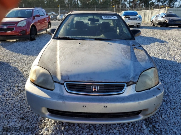 1998 Honda Civic DX with VIN 1HGEJ6622WL004591, listed as a Copart auction lot 83034814 with 282,467 mi miles and Clean Title. Bid and sale history available at carsss.com. Image 5.
