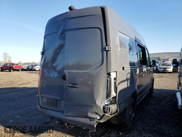 2023 Mercedes-Benz Sprinter with VIN W1Y4NBHY9PT139900, listed as a Copart auction lot 89382725 with 2,836 mi miles and Salvage Title. Bid and sale history available at DreamBid. Image 3.