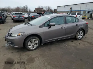 2015 Honda Civic LX with VIN 19XFB2F52FE210280, listed as a Copart auction lot 89298575 with 85,130 mi miles and Salvage title. Bid and sale history available at DreamBid. Image 1.
