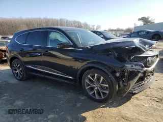 2022 Acura MDX w/Technology Package with VIN 5J8YE1H49NL037704, listed as a Copart auction lot 42837985 with 23,331 mi miles and Salvage Title. Bid and sale history available at carsss.com. Image 4.