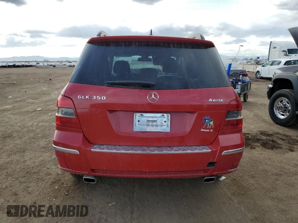 2012 Mercedes-Benz GLK 350 with VIN WDCGG8HB9CF753973, listed as a Copart auction lot 52321945 with 135,067 mi miles and Salvage Title. Bid and sale history available at DreamBid. Image 6.