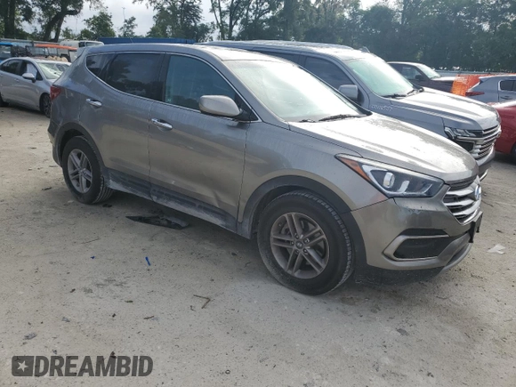 2018 Hyundai Santa Fe 2.4L with VIN 5NMZT3LB4JH096309, listed as a Copart auction lot 64738135 with 109,583 mi miles and Salvage title. Bid and sale history available at DreamBid. Image 4.