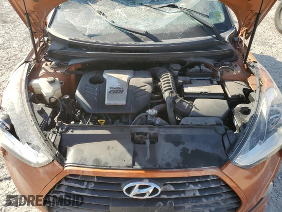 2015 Hyundai Veloster Turbo z VIN KMHTC6AE4FU232597, wystawiony jako Copart lot #74137024 z przebiegiem Nie podano mil oraz Szkoda całkowita • Salvage title. Historia ofert i sprzedaży dostępna na DreamBid. Obrazek 12.