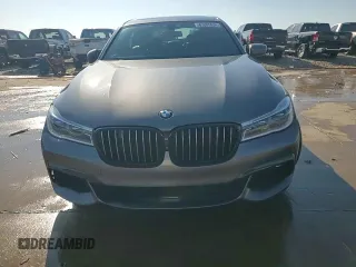 2019 BMW 7 Series 750i with VIN WBA7F0C59KGM25051, listed as a Copart auction lot 87285534 with Not Provided miles and Salvage Title. Bid and sale history available at DreamBid. Image 13.