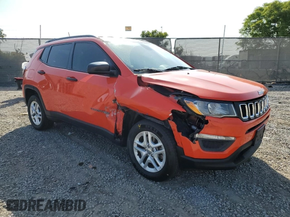 2017 Jeep Compass Sport с VIN 3C4NJCAB9HT690673, выставлен на аукционе Copart как лот 57122075 с пробегом 94 107 миль миль и Списание • Salvage title. История ставок и продаж доступна на DreamBid. Изображение 4.