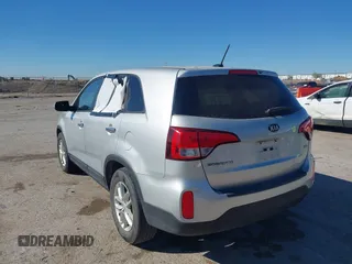2014 Kia Sorento LX with VIN 5XYKT3A69EG454267, listed as a IAAI auction lot 41865480 with 150,922 mi miles. Bid and sale history available at carsss.com. Image 3.