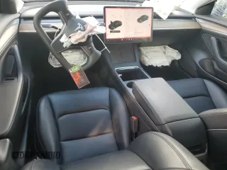 2022 Tesla Model 3 with VIN 5YJ3E1EA2NF124334, listed as a Copart auction lot 45390715 with 25,861 mi miles and Salvage Title. Bid and sale history available at carsss.com. Image 8.