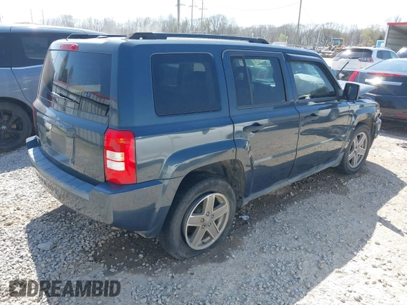2007 Jeep Patriot Sport with VIN 1J8FT28W57D410875, listed as a IAAI auction lot 41767588 with 127,735 mi miles and . Bid and sale history available at DreamBid. Image 4.