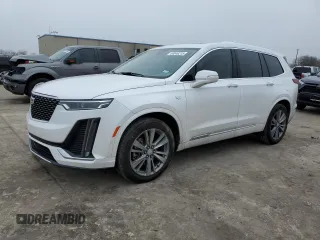 2024 Cadillac XT6 FWD Premium Luxury with VIN 1GYKPCRS2RZ717884, listed as a Copart auction lot 44048215 with 18,045 mi miles and Salvage Title. Bid and sale history available at carsss.com. Image 1.