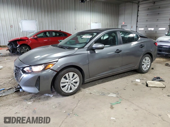 2024 Nissan Sentra S with VIN 3N1AB8BV2RY287157, listed as a Copart auction lot 51660145 with 22,636 mi miles and Salvage Title. Bid and sale history available at DreamBid. Image 1.