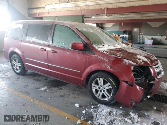 2010 Dodge Grand Caravan Crew with VIN 2D4RN6DX7AR446546, listed as a Copart auction lot 42484005 with 118,104 mi miles and Salvage Title. Bid and sale history available at DreamBid. Image 4.