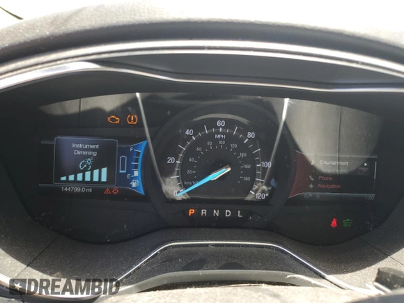 2014 Ford Fusion Titanium with VIN 3FA6P0SU8ER136802, listed as a Copart auction lot 62599815 with 144,799 mi miles and Salvage title. Bid and sale history available at DreamBid. Image 9.