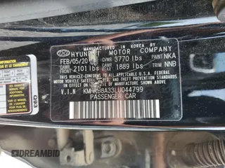 2020 Hyundai Venue SE z VIN KMHRB8A33LU044799, wystawiony jako Copart lot #55220365 z przebiegiem 78 227 mil mil oraz Szkoda całkowita • Salvage title. Historia ofert i sprzedaży dostępna na DreamBid. Obrazek 13.