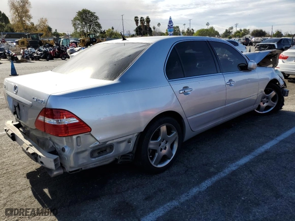 2006 Lexus LS 430 with VIN JTHBN36F365032510, listed as a Copart auction lot 41538895 with 0 mi miles and Salvage Title. Bid and sale history available at carsss.com. Image 3.