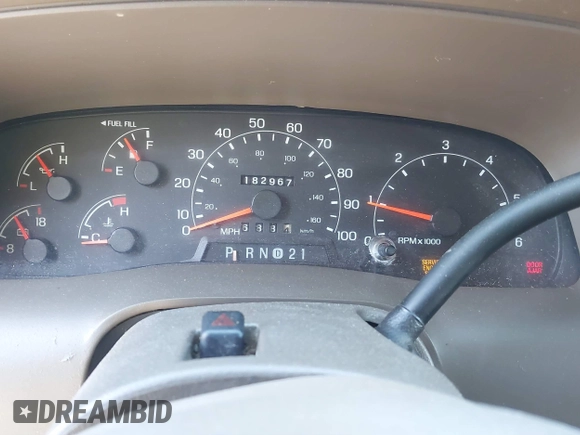 2001 Ford Excursion Limited z VIN 1FMNU42L81EC18793, wystawiony jako IAAI lot #41874483 z przebiegiem 182 967 mil mil oraz . Historia ofert i sprzedaży dostępna na DreamBid. Obrazek 7.