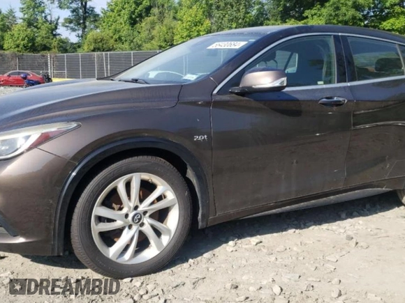 2017 Infiniti QX30 Sport with VIN SJKCH5CP6HA019201, listed as a Copart auction lot 56430684 with 126,604 mi miles and Non Repairable. Bid and sale history available at carsss.com. Image 1.