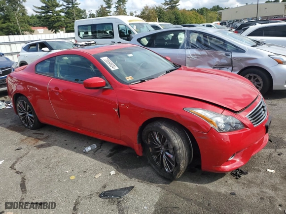 2013 Infiniti G37 Coupe x with VIN JN1CV6ELXDM980777, listed as a Copart auction lot 73559934 with 49,397 mi miles and Non Repairable. Bid and sale history available at carsss.com. Image 4.