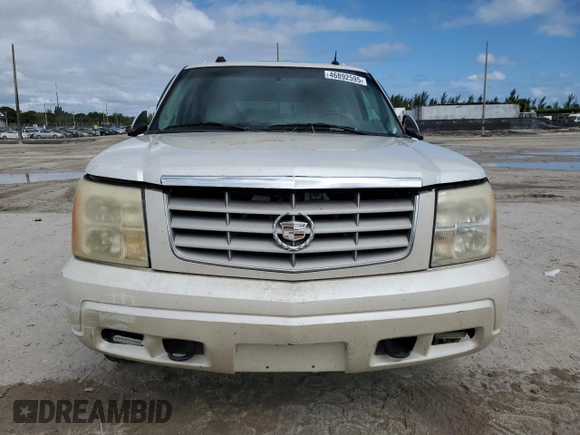 2005 Cadillac Escalade ESV z VIN 3GYFK66N95G204884, wystawiony jako Copart lot #46892595 z przebiegiem Nie podano mil oraz Szkody całkowita. Historia ofert i sprzedaży dostępna na DreamBid. Obrazek 5.