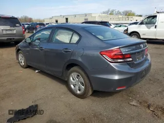 2013 Honda Civic LX with VIN 19XFB2F57DE212202, listed as a Copart auction lot 54188345 with 121,369 mi miles and Salvage Title. Bid and sale history available at DreamBid. Image 2.