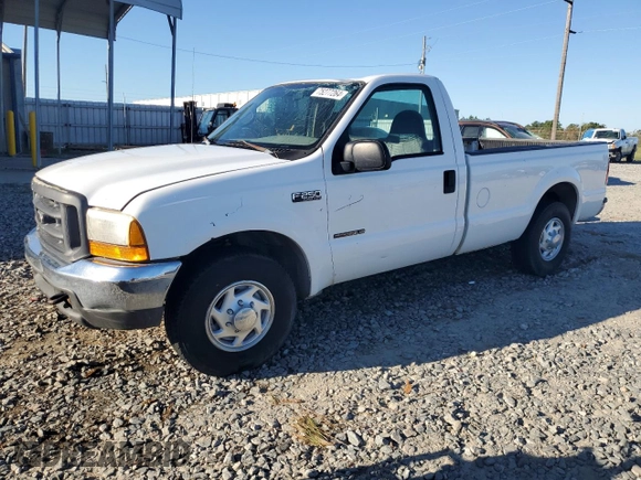 2000 Ford Super Duty F-250 XL with VIN 1FTNF20F1YEE22751, listed as a Copart auction lot 75277264 with 353,884 mi miles and Salvage Title. Bid and sale history available at carsss.com. Image 1.