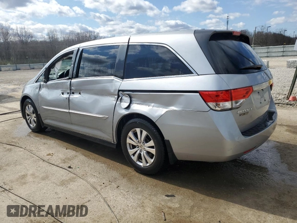 2016 Honda Odyssey EX-L with VIN 5FNRL5H65GB117587, listed as a Copart auction lot 50508535 with 105,001 mi miles and Salvage Title. Bid and sale history available at DreamBid. Image 2.