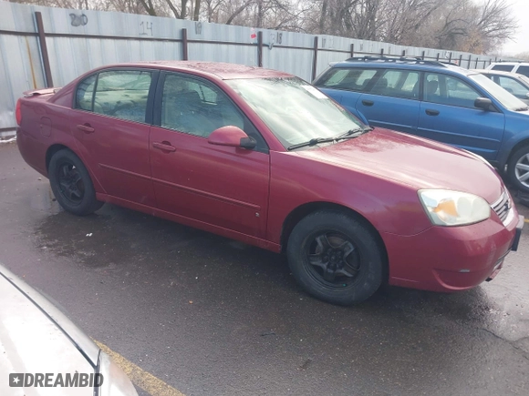 2007 Chevrolet Malibu LT w/1LT with VIN 1G1ZT58F97F133893, listed as a IAAI auction lot 41552296 with 144,767 mi miles. Bid and sale history available at carsss.com. Image 1.