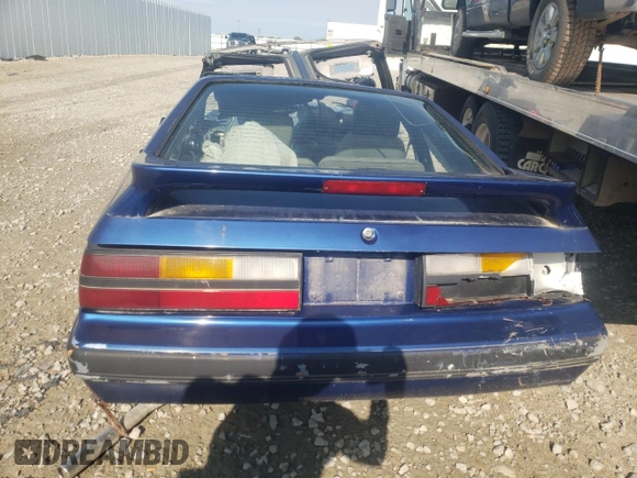 1985 Ford Mustang with VIN 1FABP28A4FF128833, listed as a Copart auction lot 61380294 with Not provided miles and Non repairable. Bid and sale history available at DreamBid. Image 6.