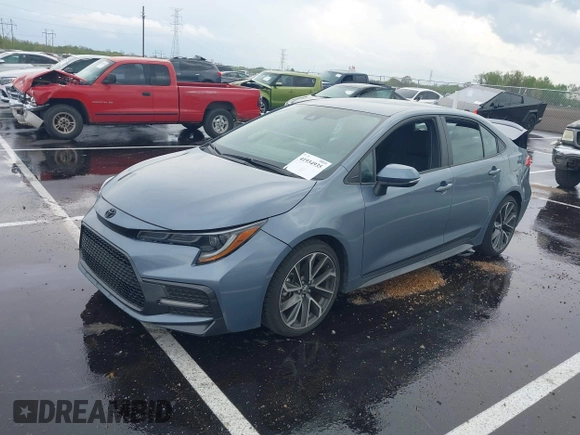 2022 Toyota Corolla SE with VIN 5YFS4MCE2NP127633, listed as a IAAI auction lot 41934935 with 34,794 mi miles. Bid and sale history available at carsss.com. Image 17.
