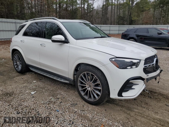 2024 Mercedes-Benz GLE 450 with VIN 4JGFB5KB7RB098389, listed as a Copart auction lot 45566685 with 18,283 mi miles and Salvage title. Bid and sale history available at DreamBid. Image 4.