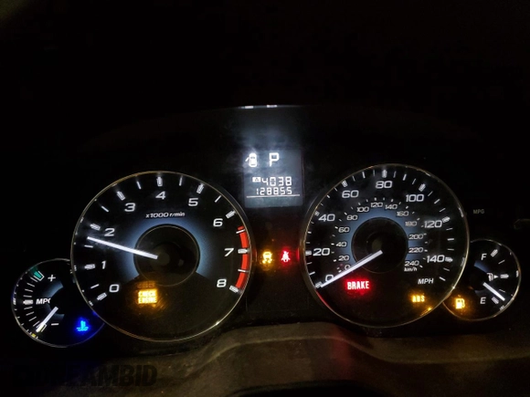 2012 Subaru Legacy Premium with VIN 4S3BMBC68C3035588, listed as a Copart auction lot 53679975 with 128,855 mi miles and Salvage Title. Bid and sale history available at DreamBid. Image 9.