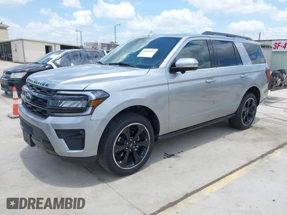 2023 Ford Expedition Limited with VIN 1FMJU1K87PEA60836, listed as a IAAI auction lot 42425331 with 7,741 mi miles and . Bid and sale history available at DreamBid. Image 2.